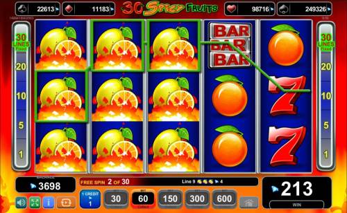 30 Spicy Fruits Big Bonus Slots Multiple winning paylines