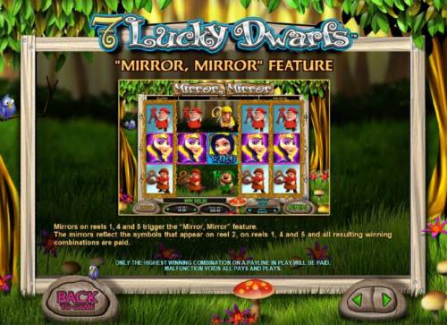 7 Lucky Dwarfs Big Bonus Slots how to play the mirror mirror feature