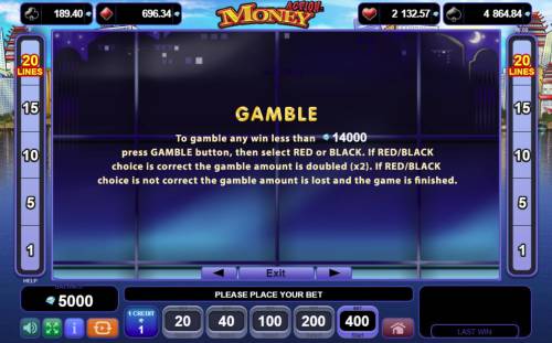 Action Money Big Bonus Slots Gamble Feature Rules