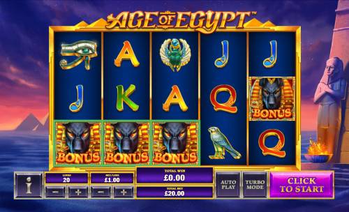 Age of Egypt Big Bonus Slots Bonus feature triggered