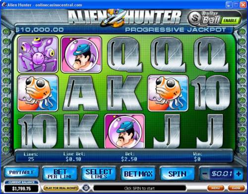 Alien Hunter Big Bonus Slots 