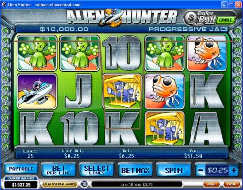 Alien Hunter Big Bonus Slots 