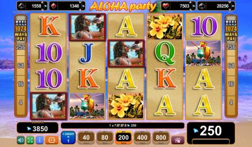 Aloha Party Big Bonus Slots A winning Three of a Kind