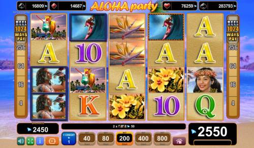 Aloha Party Big Bonus Slots Multiple winning paylines