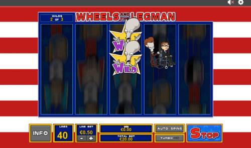 American Dad Big Bonus Slots Wheels and the Legman feature randomly adds wilds to the reels.
