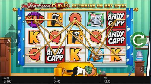 Andy Capp Big Bonus Slots Multiple winning paylines