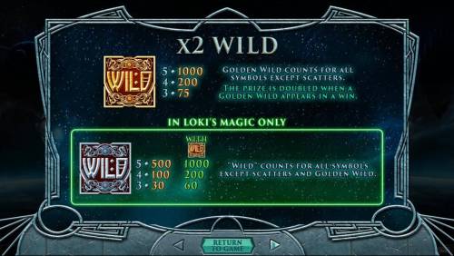 Asgard Big Bonus Slots Wild Symbol Rules