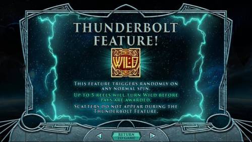 Asgard Big Bonus Slots Thunderbolt Feature Rules