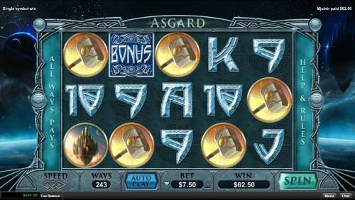Asgard Big Bonus Slots A winning Five of a Kind