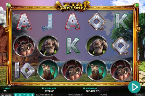 Aztar Fortunes Big Bonus Slots Main Game Board