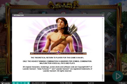 Aztar Fortunes Big Bonus Slots General Game Rules
