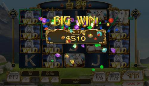 Bai Shi Big Bonus Slots A 500.00 big win.