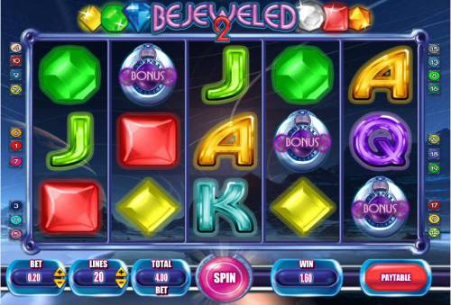 Bejeweled 2 Big Bonus Slots Scatter win triggers the bonus feature