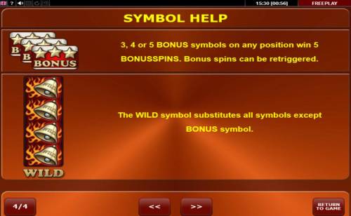 Bells on Fire Rombo Big Bonus Slots Wild and Scatter Symbols Rules and Pays