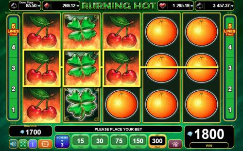 Burning Hot Big Bonus Slots Stacked reels triggers multiple winning combinations