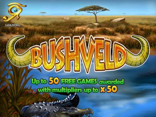 Bushveld Big Bonus Slots up to 50 free games awarded with multipliers up to x50