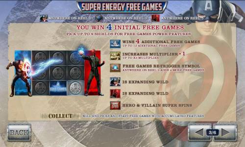 Captain America The First Avenger Big Bonus Slots super energy free games rules