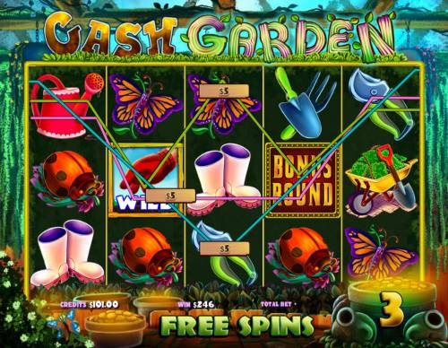 Cash Garden Big Bonus Slots Multiple winning combinations
