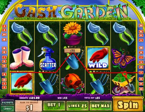 Cash Garden Big Bonus Slots A winning four of a kind