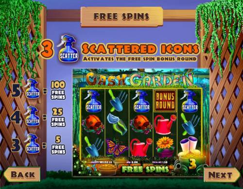 Cash Garden Big Bonus Slots Free Game Rules