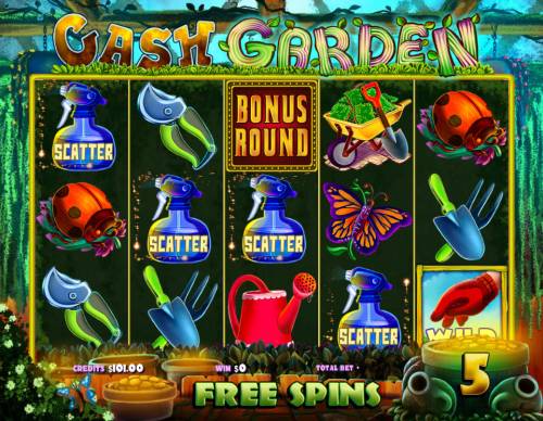 Cash Garden Big Bonus Slots Free Spins can be re-triggered