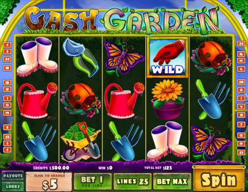 Cash Garden Big Bonus Slots Main Game Board