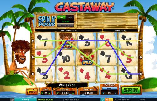 Castaway Big Bonus Slots Multiple winning paylines