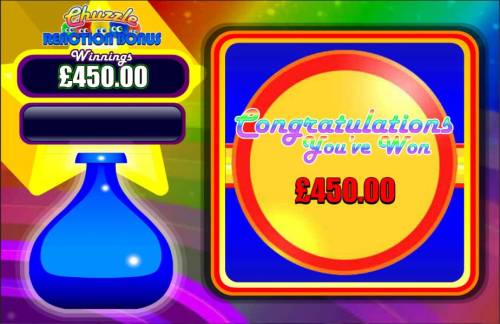 Chuzzle Slots Big Bonus Slots The Chuzzle Reaction Bonus pays out a total of 450.00 for awesome win.