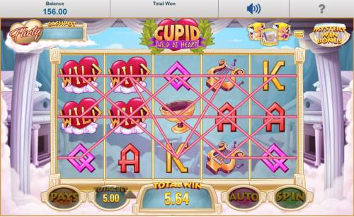 Cupid Wild at Heart Big Bonus Slots The Love Struck Winspin feature triggers multiple winning paylines.