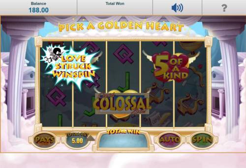 Cupid Wild at Heart Big Bonus Slots Pick A Golden Heart