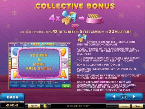 Cute and Fluffy Big Bonus Slots Collective Bonus Feature Game Rules
