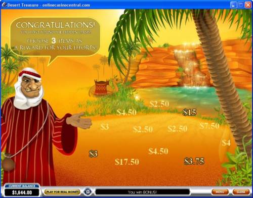 Desert Treasure Big Bonus Slots 