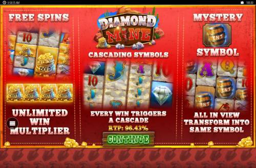 Diamond Mine Big Bonus Slots Preview