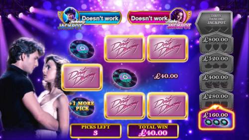 Dirty Dancing Big Bonus Slots Collect items to earn extra picks and to level up.