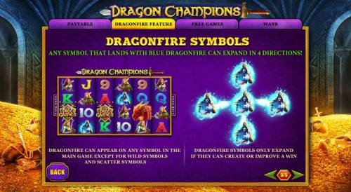 Dragon Champions Big Bonus Slots Dragonfire Symbols