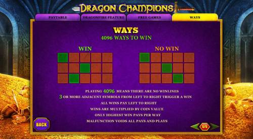 Dragon Champions Big Bonus Slots 4096 Ways to Win