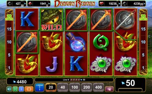 Dragon Reborn Big Bonus Slots A winning Four of a Kind.