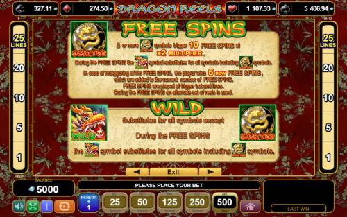 Dragon Reels Big Bonus Slots Wild and Scatter Symbol Rules