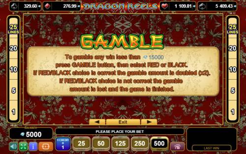 Dragon Reels Big Bonus Slots Gamble Feature Rules