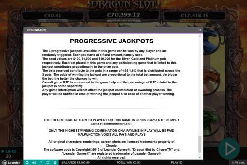 Dragon Slot Jackpot Big Bonus Slots Progressive Jackpots