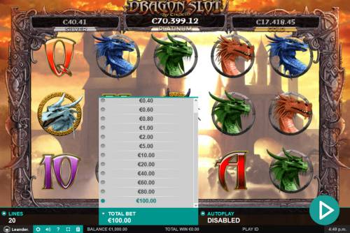 Dragon Slot Jackpot Big Bonus Slots Betting Options