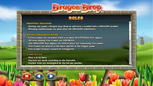 Dragon Drop Big Bonus Slots Dropping Dragons and sticky dragon feature rules