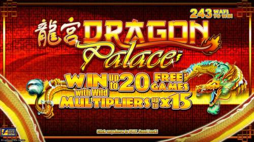 Dragon Palace Big Bonus Slots Win up to 20 Free Games with wild multipliers up to x15