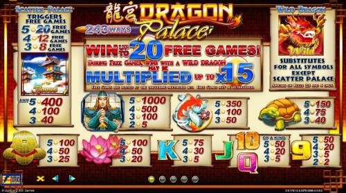 Dragon Palace Big Bonus Slots Slot game symbols paytable