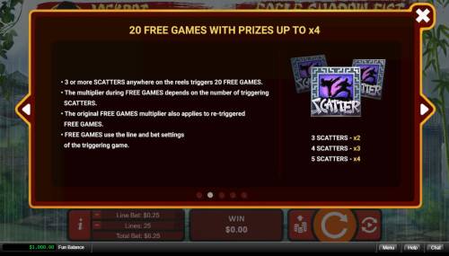 Eagle Shadow Fist Big Bonus Slots Free Game Rules