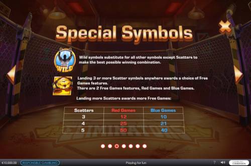 Eliminators Big Bonus Slots Wild and Scatter Symbol Rules
