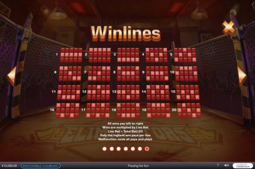 Eliminators Big Bonus Slots Paylines 1-20