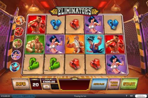 Eliminators Big Bonus Slots Main Game Board