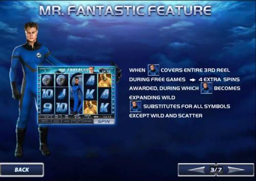 Fantastic 4 Big Bonus Slots mr. fantastic feature awards 4 extra games when covering reel 3