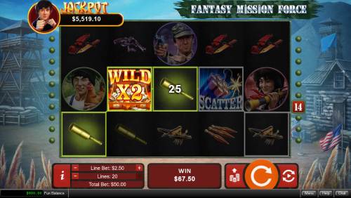 Fantasy Mission Force Big Bonus Slots Multiple winning paylines